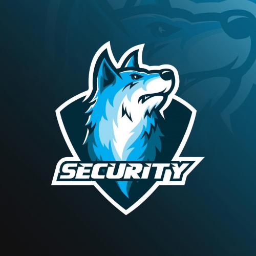 dog vector mascot logo design with modern illustration concept s